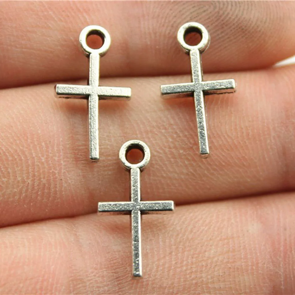 20pcs Cross Charms Tibetan Bronze for DIY Jewelry Making