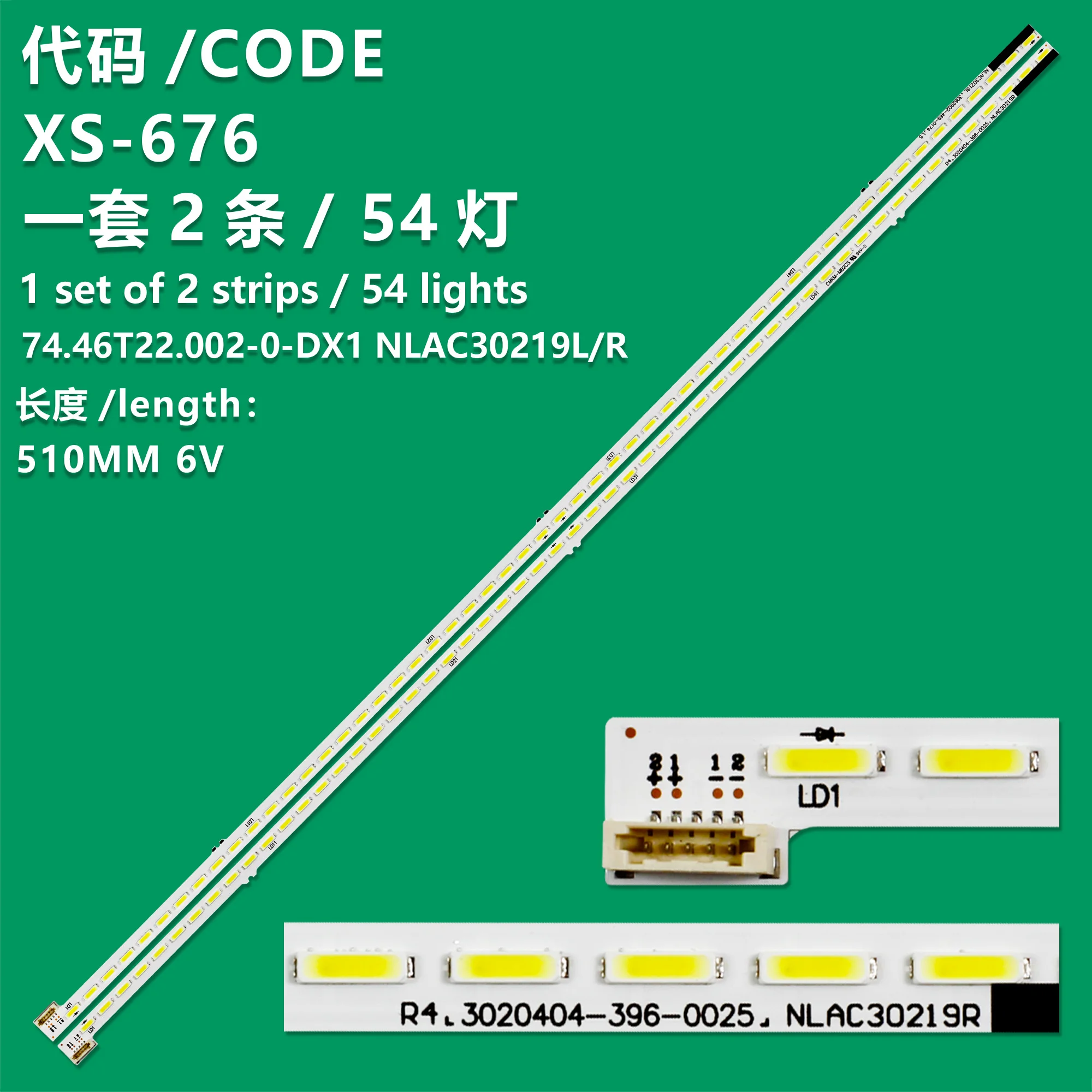 

KIT 2 Backlight 54 inch Tube KDL-46W700A 74.46t22.002-0-dx1 NLAC30219L/R CMKM-MB2CSCCMKM-MB2CSCCMKM-MB2CS NLAC30219R