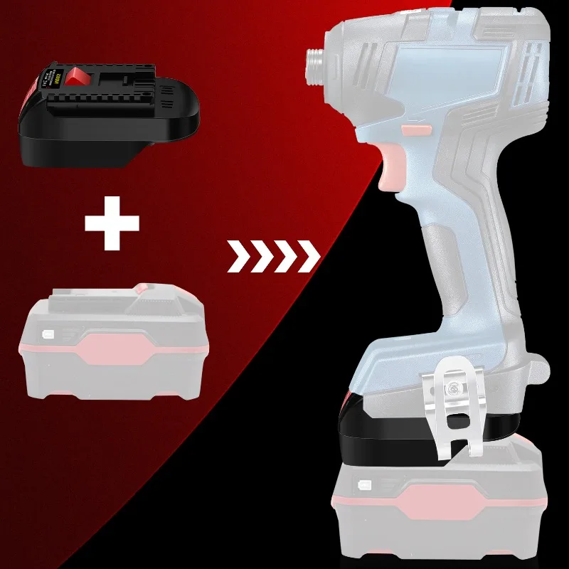 ALASICKA PAR20BOS Battery Adapter for Parkside 20V Li-ion Battery Convert To Work for Bosch BAT 18V Li-ion Battery Power Tools