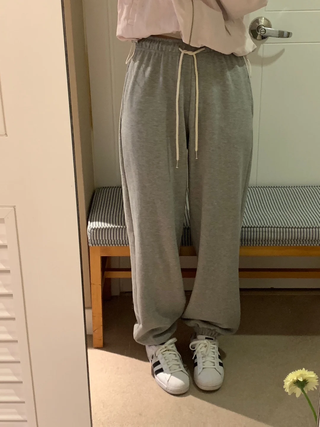 

Korean style Elastic waist loose-legged slacks, candy-colored gentle sweatpants, sweatpants for women