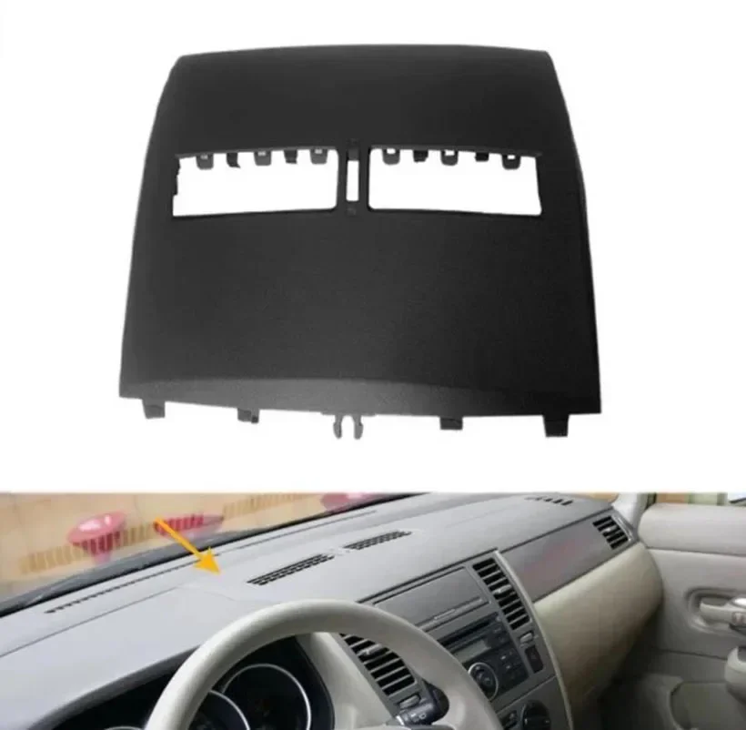 

Car Air Conditioner Outlet Finisher-Instrument Panel Air Conditioning Vents Cover Shell for Nissan Tiida 2005-2011 Black