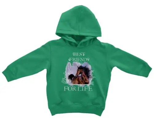 Polarshe-Sudadera con capucha de los mejores amigos para la vida, dulce caballo, Animal, regalo para niños pequeños