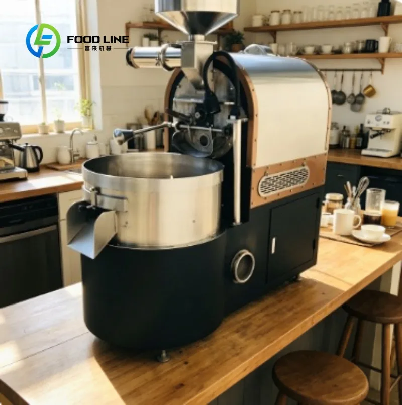 

Compact Coffee Bean Roaster, Temperature Control and Drum System, Coffee Roasting Machine for Commercial Coffee Bean Roasting