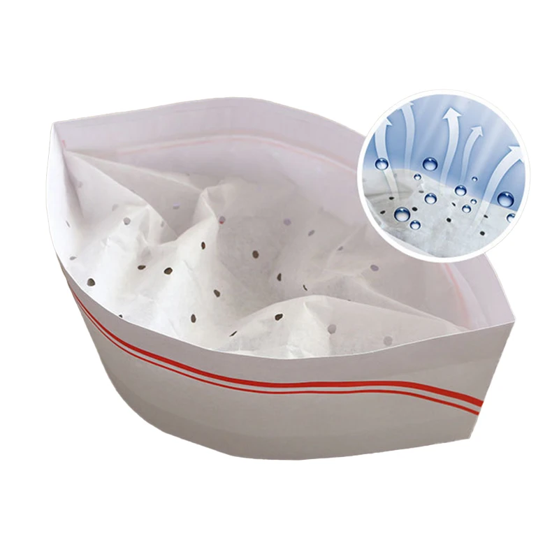 10 Pcs Disposable Chef Hat Hotel Non-Woven Cap Catering Cooking Cap Restaurant Kitchen Cook Boat Caps Waiter Work Paper Hats