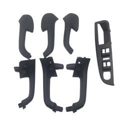 Black Color Interior Door Handle Grab Cover Set For VW Golf 5 GTi MK5 Jetta MK5