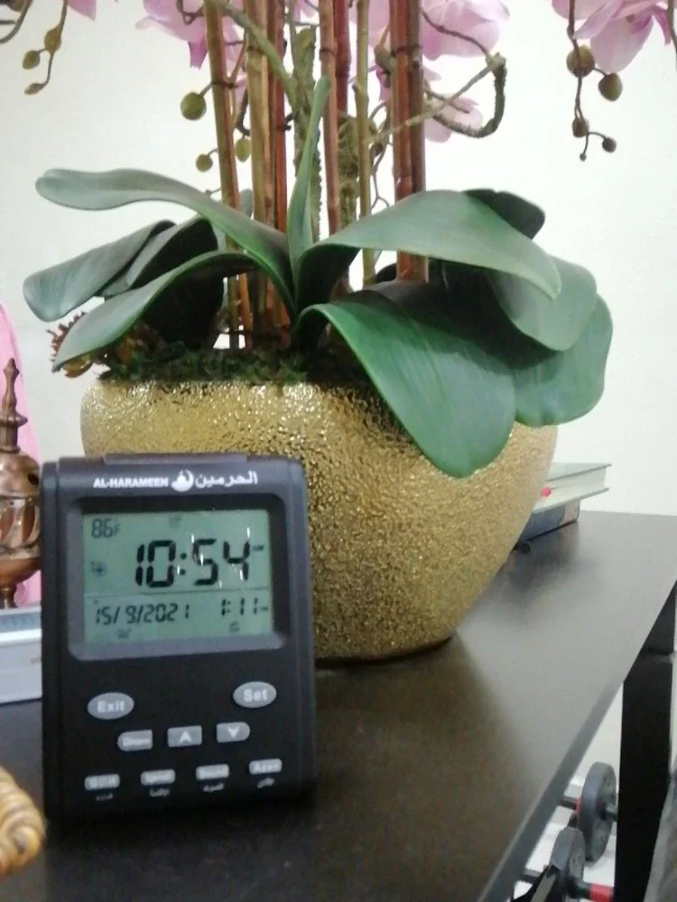 Azan Table Clock Muslim Tabletop Clock Ornament Household Supplies for Home Festival New Year Birthday Decoration