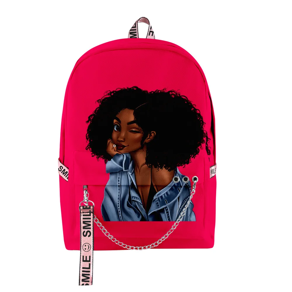 Trendy Popular Africa Girls Student School Bags Unisex 3D Print Oxford Waterproof Notebook multifunction Travel Backpacks