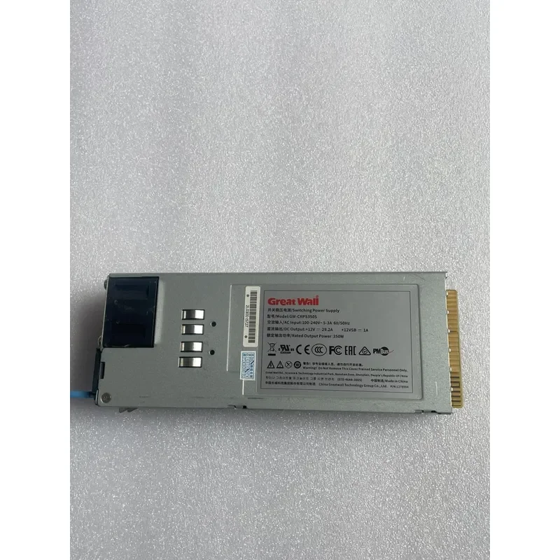 for Great Wall GW-CRPS350S Server Power Supply 350W Rated Output 1+1 Redundant Hot Swap Module for Data Center Rack Mount