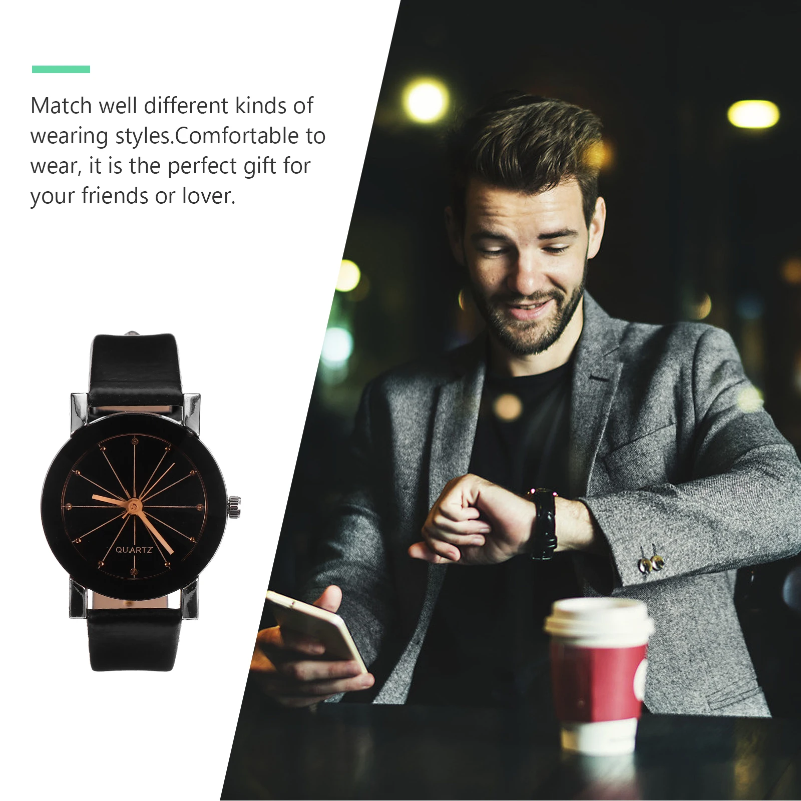 

Quartz Watch Women Fashion Casual Wrist Strap Stainless Steel Buckle Precise Timekeeping Eco Friendly Comfortable