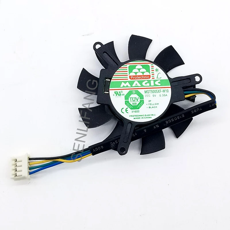 

For Magic MGT5005XF-W10 Server Cooling Fan DC 5V 0.35A 45X45X10MM 4-Wire