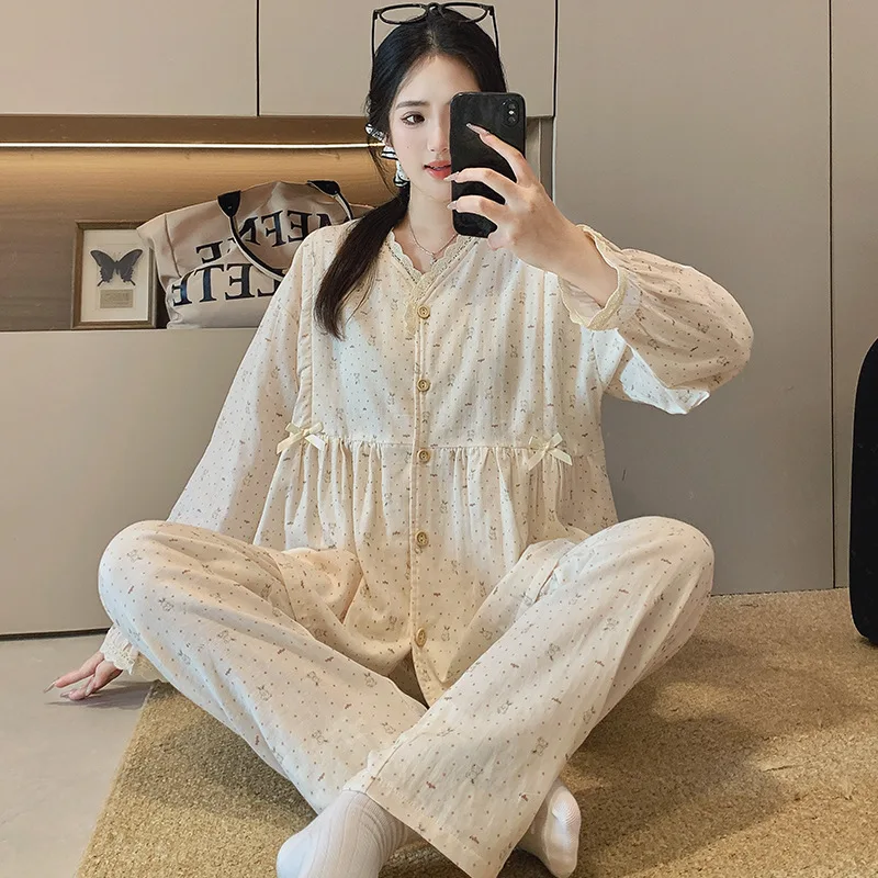 ropa-de-dormir-de-maternidad-para-mujer-embarazada-cardigan-de-manga-larga-pijamas-trajes-posparto-algodon-primavera-y-otono