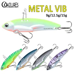 5Pcs Metal Vib Fishing Lures 9g 12.5g 15g High quality Blade Lure Sinking Vibration Baits for Bass Pike Perch Fishing Tackle