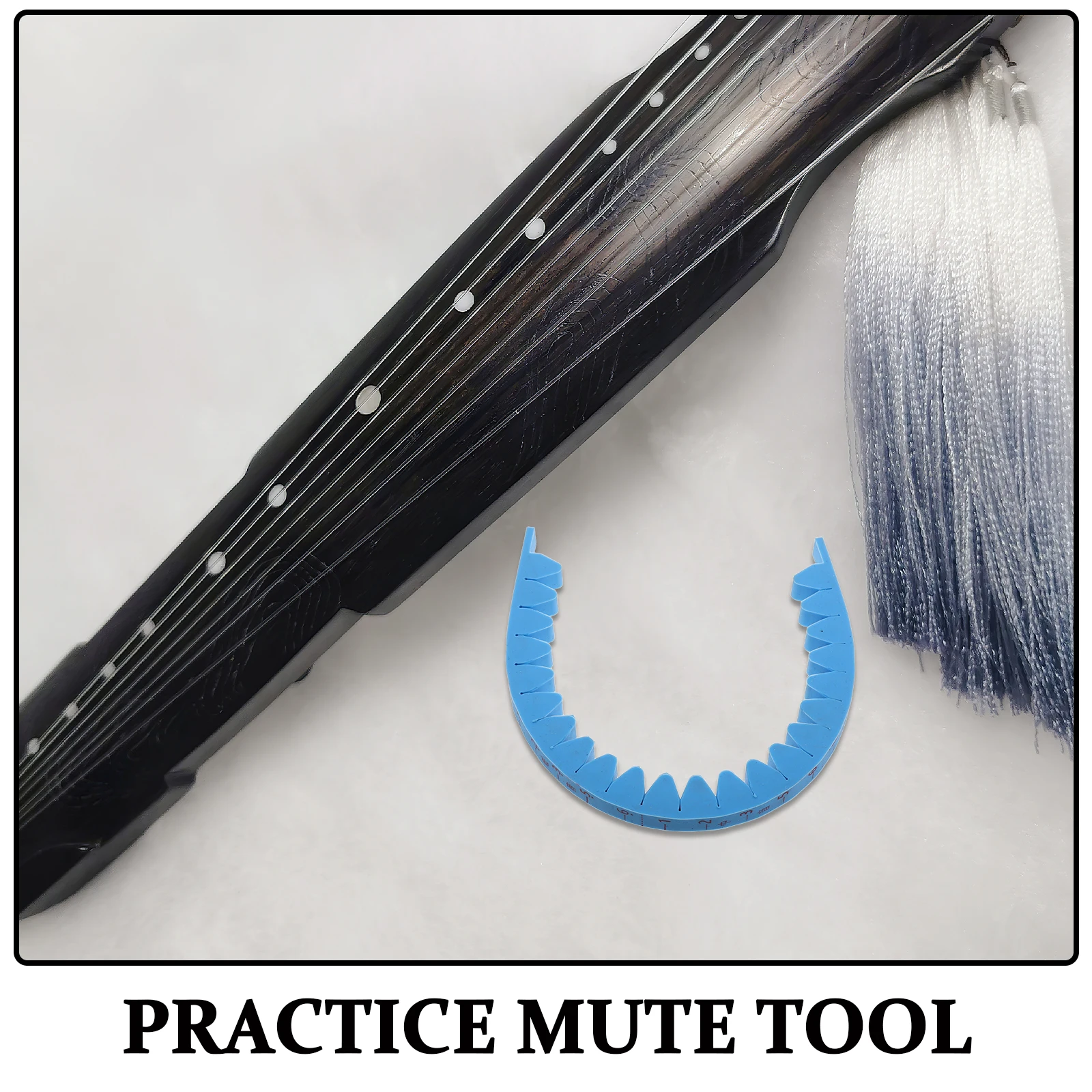 Guzheng كتم حزام الحد من الضوضاء تصميم خاص أداة تخفيف الصوت شريط إسفنجي ممارسة هادئة ملحق للمبتدئين #6