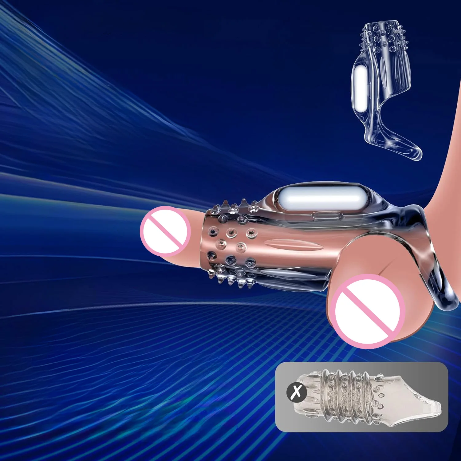 振動リング,陰茎拡大,射精遅延,より強い勃起,陰茎拡大のためのコックリング