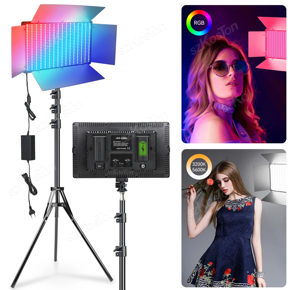 

Photo Studio Portable Lamp Fill Panel Light RGB Video Light Photography Selfie Light LED Camera Light for Youtube Live Streaming