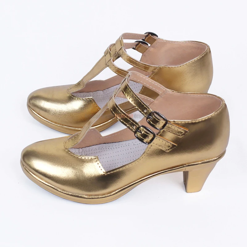 FGO – chaussures de Cosplay dorées ereshigal, sur mesure, sur mesure