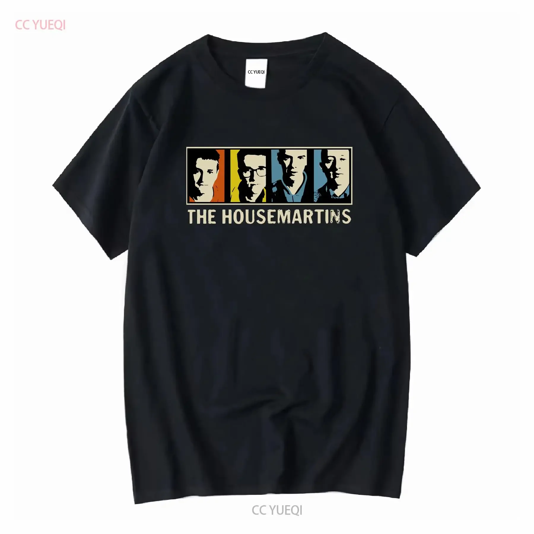 NWT 6399 The Housemartins Music Rock Band camiseta talla S 4XL manga larga o corta vintage lavado Unisex ropa de calle gráfica