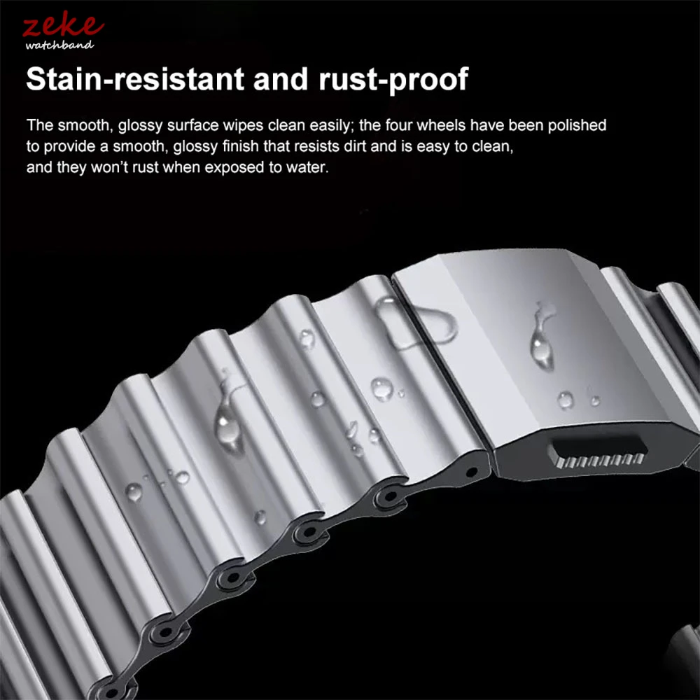 Ocean Strap for Galaxy Watch Ultra2 1 2025 47mm Stainless Steel Band Magnetic Buckle DLC Coating Metal Watchband Bracelet Correa