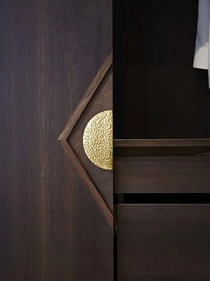 

1 шт., круглая кованая латунная ручка, ручки для шкафа, комода, ящика, шкафа, легкий винный шкаф, мебельные дверные ручки