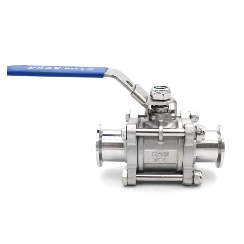 Elettrovalvola KF16 KF25 KF40 KF50 Three Piece Model Manual High Vacuum Ball Valve SUS304 Stainless Steel Ball Valve Homebrew Acqua e vapore — dettaglio 3