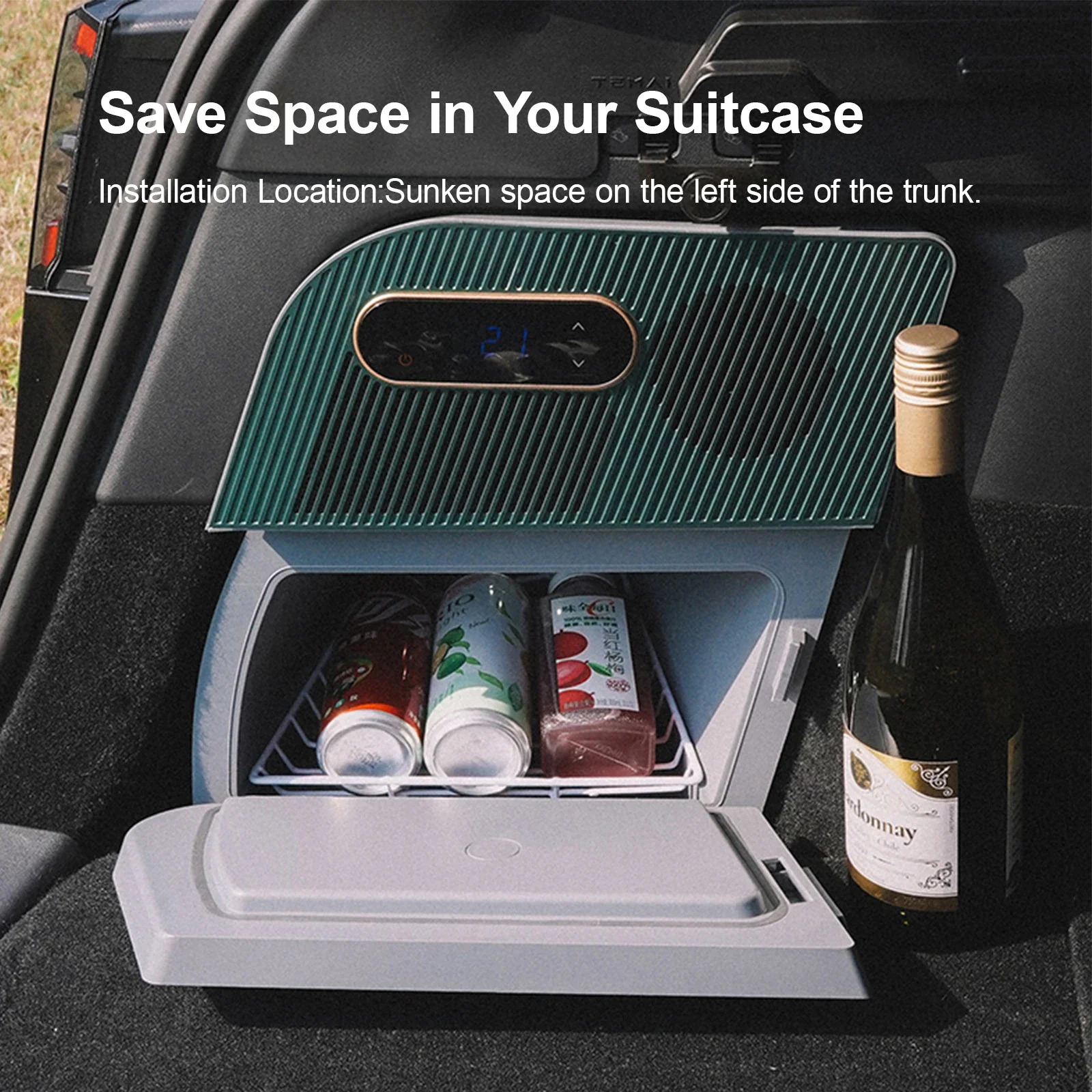 Factory Direct Sale: Car Refrigerator for Tesla Model Y - Volt Compressor, Custom Fit Cooling & Preservation Accessory