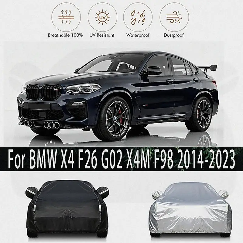 

For Outdoor Protection Waterproof Dustproof for BMW X4 F26 G02 X4M F98 Car Covers