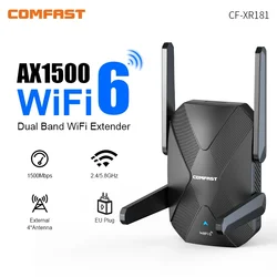 COMFAST AX1500 Wifi6 Repeater Repetidor De Sinal 5G Long Range4 Antena Wifi6 Range Extender Gigabit Repetiteur Puissant Amplifer