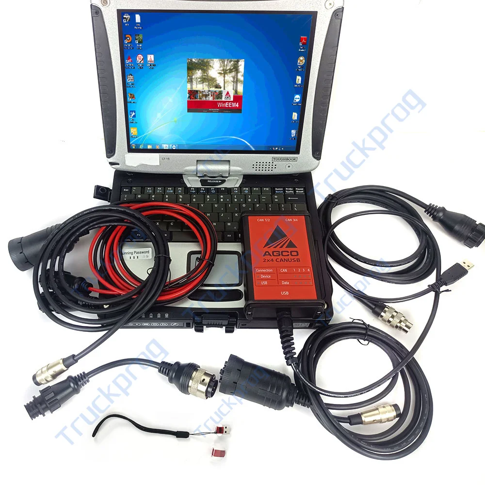 

CF19 laptop For AGCO canbus 4X4 interface key dongle Massey Ferguson Fendt Tractor truck AGCO EDT Electronic diagnostic Tool