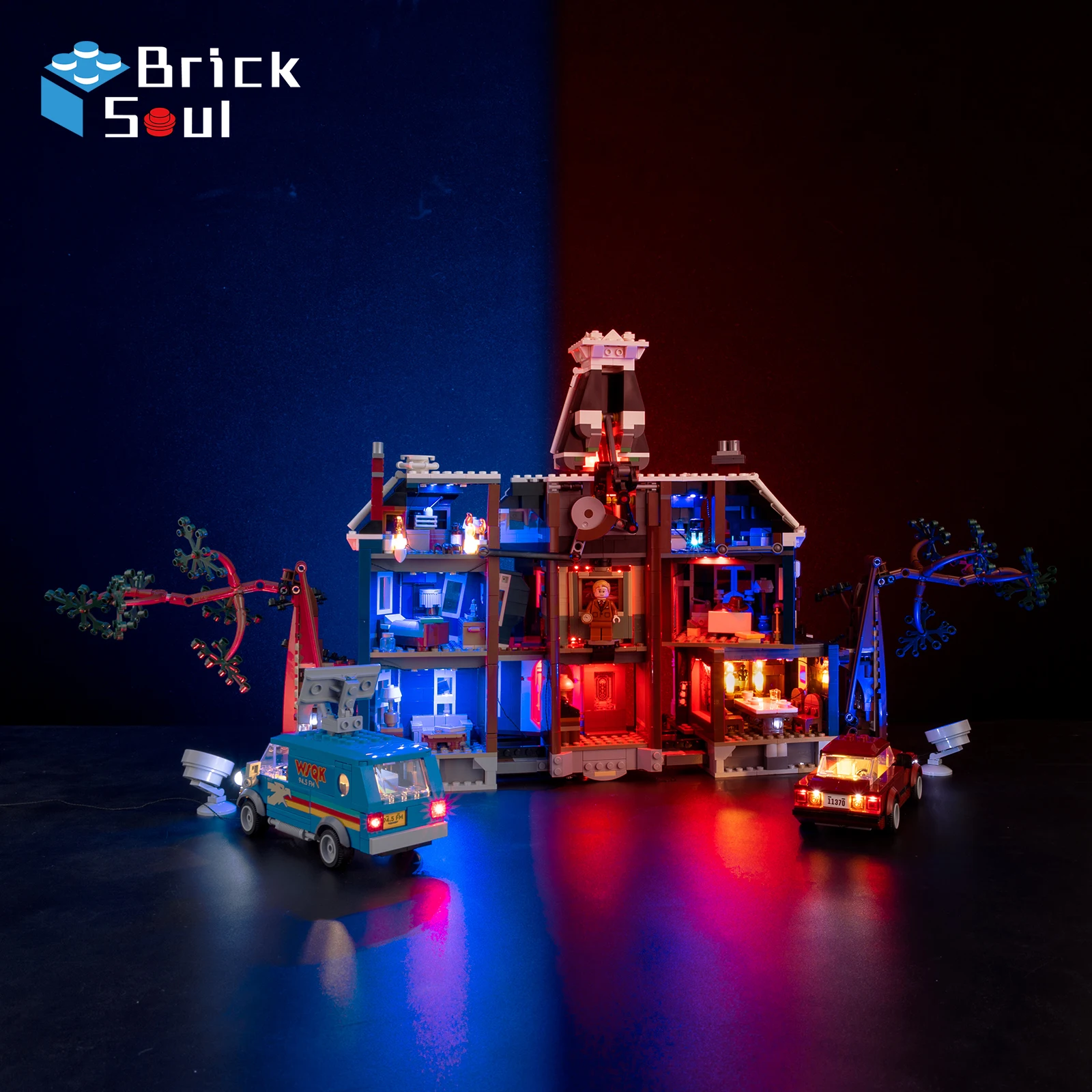 Kyglaring LED 조명 세트 레고용 DIY 장난감: 기묘한 이야기: 크릴 하우스 11370 빌딩 블록(모델 없음)