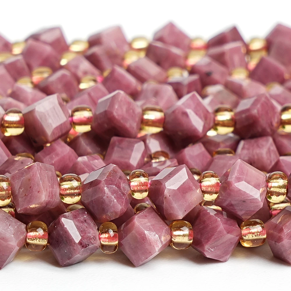 

6mm Natural Rhodonite Beads Strands Red Loose Spacer Beaded Bracelet Making Supplies Stones For DIY Jewelry Making Bracelet ﻿s