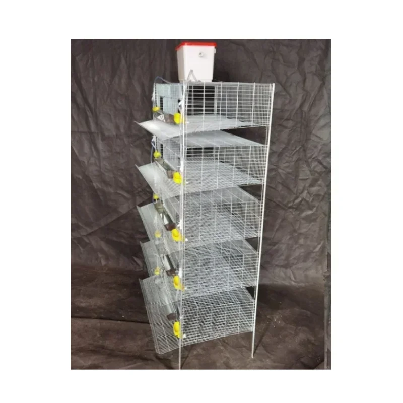 H Type Quail Cage Large Capacity Space-saving and Easy To Install Cage Equipment for Farm Animals Up To 300 Quail.