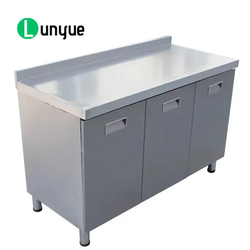 Commercial Stainless Steel Cabinet with Handles and Drawers Metal Locker for Kitchen Office Storage Durable Waterproof Easy