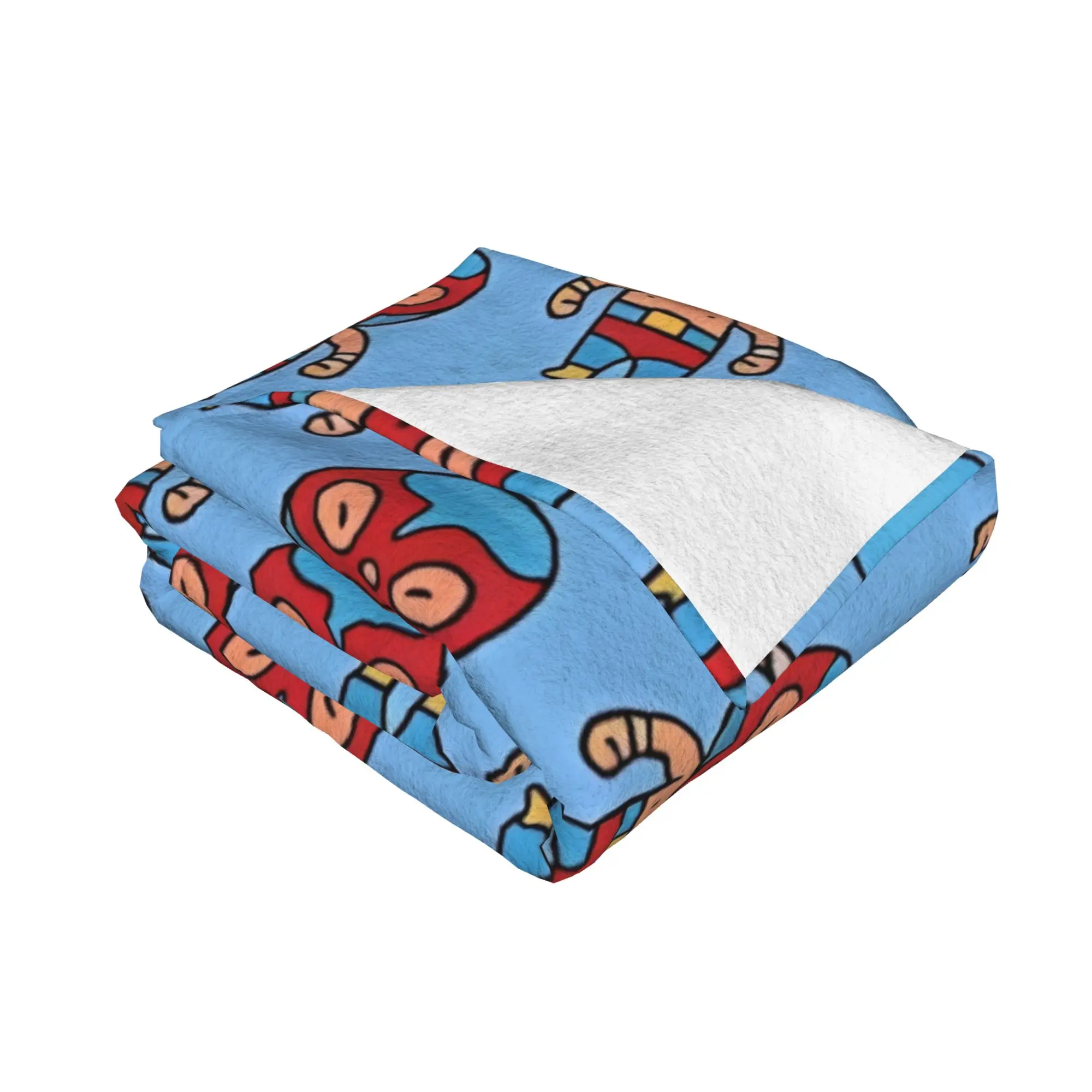 1PC home Cutecore Kawaii Cute Luchador Mexican Luchador Blanket Super Cosy Plush Home Living Room Sofa halloween