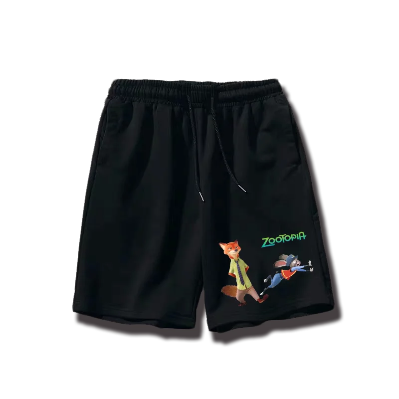 

2025 Disney Series Crazy Animal City Judy Nick Cartoon Cotton Shorts Ins Super Fire Large Size Breathable Five-point Pants