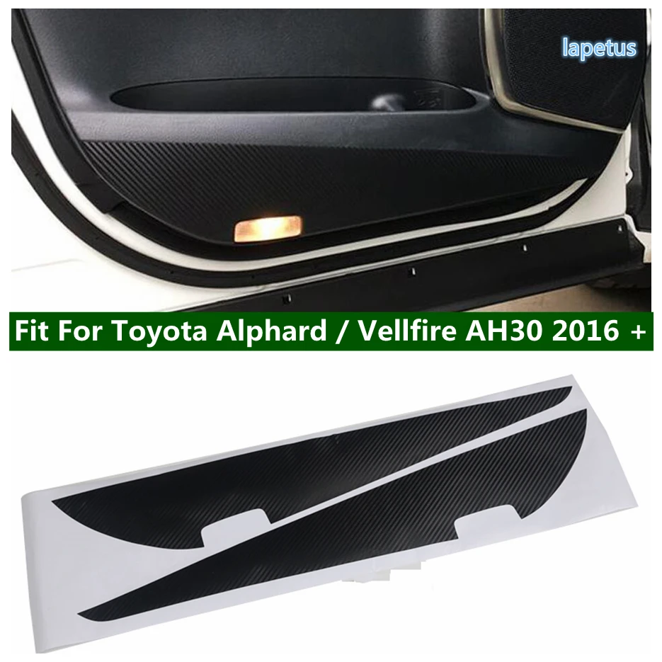 

Door Anti-dirty Protector Pad Mat Film Carbon Fiber Sticker Cover For Toyota Alphard / Vellfire AH30 2016 - 2020 Car Accessories