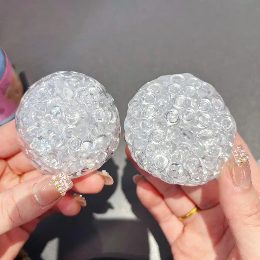 TPR-Stressball, Stressabbau-Bälle für Kinder, Teenager, Erwachsene, 2er-Pack, mit Perlen gefüllt, Angst-Squeeze-Spielzeug, tragbar, weich, TPR für Angst