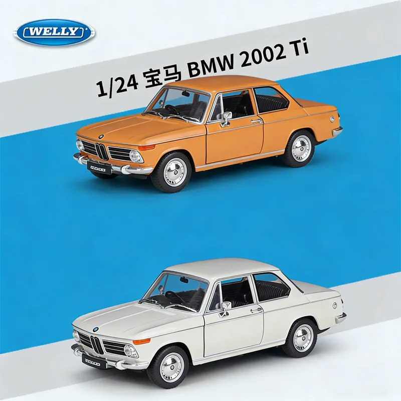 

New Product 1:24 BMW 2002 Ti Simulation Alloy Car Model Handmade Toy Collection Display Ornament Boy And Girl Birthday Gifts