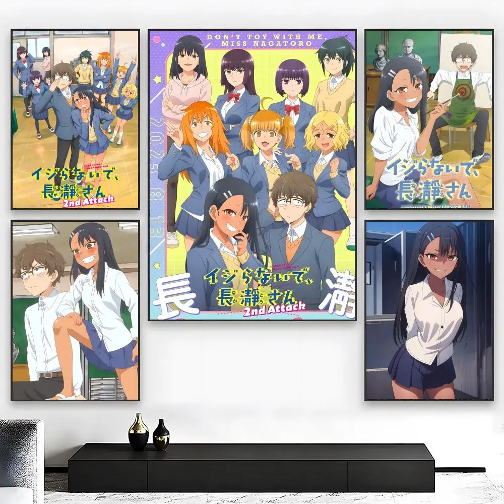 ANIME D-Don't Toy with Me, Miss Nagatoro Poster Wall art print art suitable for living room bedroom bar parlor home decor gift