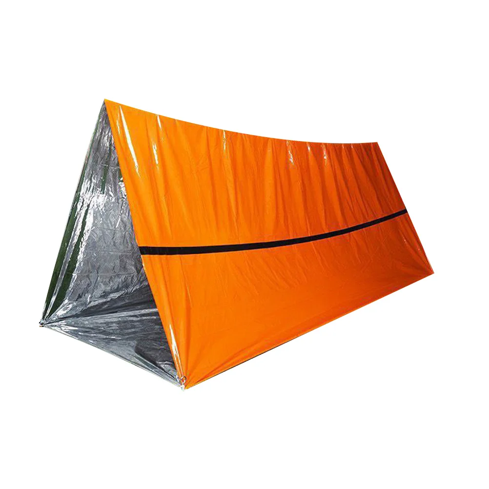 

Emergency Outdoor Tube Tent Orange Portable Waterproof Survival Shelter for Camping Hiking Cycling Emergency Tent