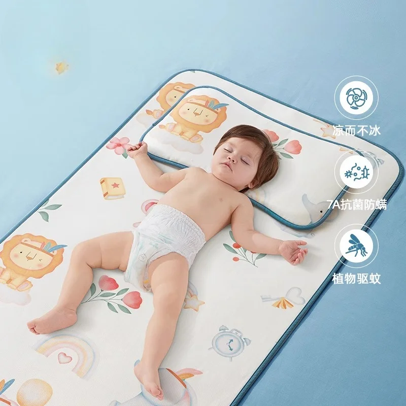 

Baby cooler summer ice silk cool mat newborn baby special cot kindergarten children's mat