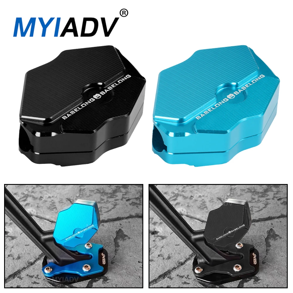 For CFMOTO 450MT MT450 Ibex 450 MT 2024-2025 Motorcycle Side Tripod Side Kick Aid Clip Kickstand Assistive Device Enlarge Pad