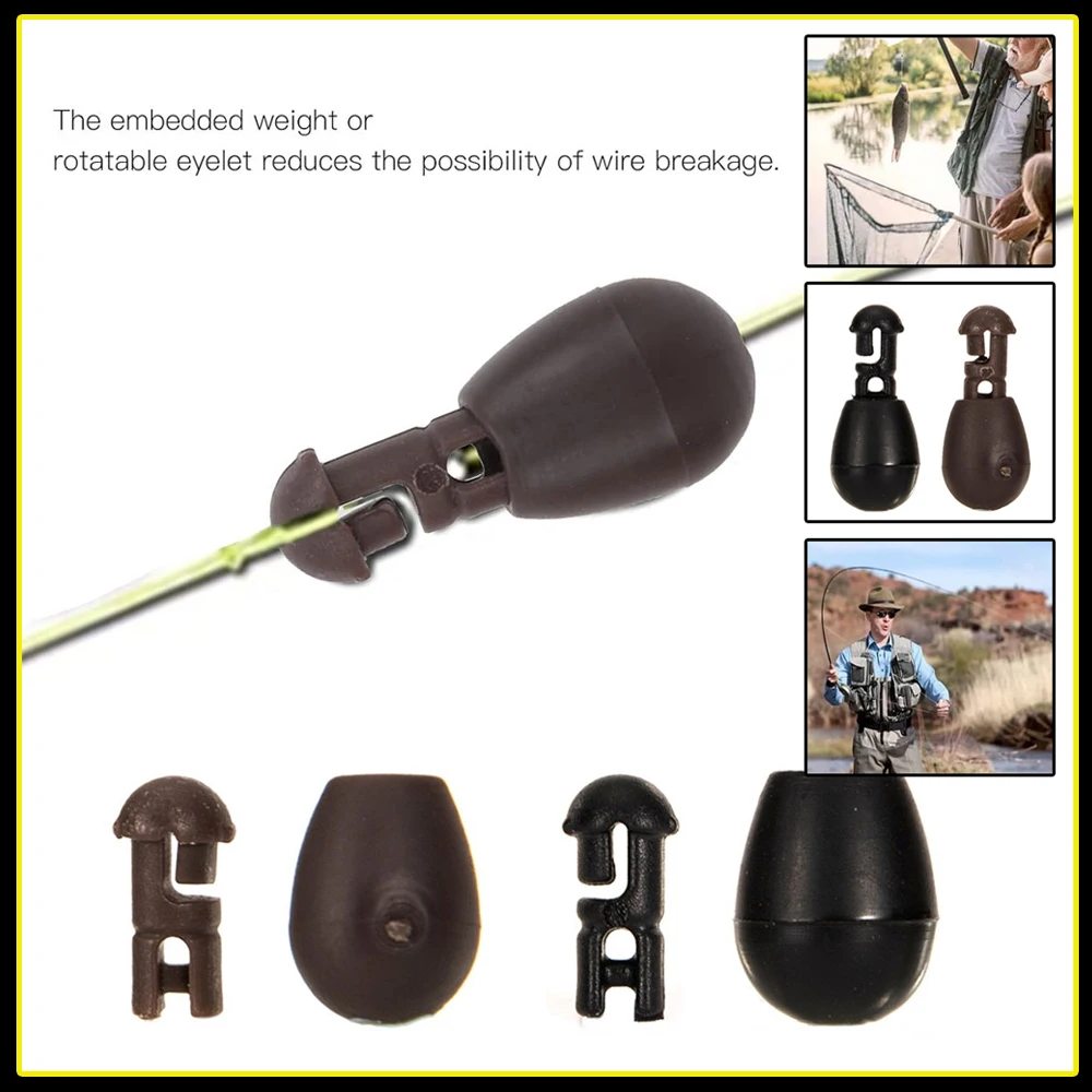 

20pcs Carp Fishing Line Anti bite Swivel Connector Fishing Quick Change Beads Feeder Fishing Terminal Tackles Tool Accessories