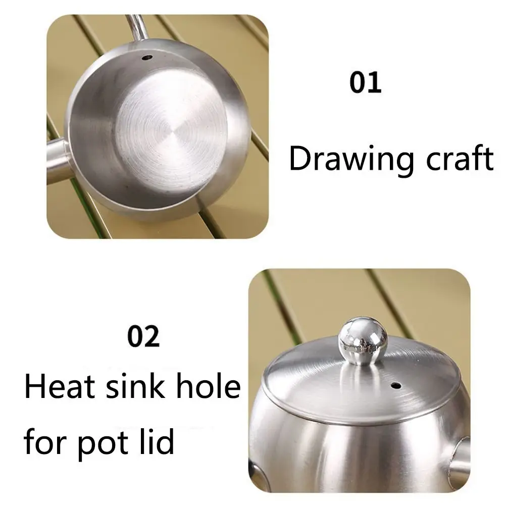 Durable Stainless Steel Coffee Drip Kettle Gooseneck Spout Portable Coffee Maker Long Mouth Wood Handle Water Jug Travel