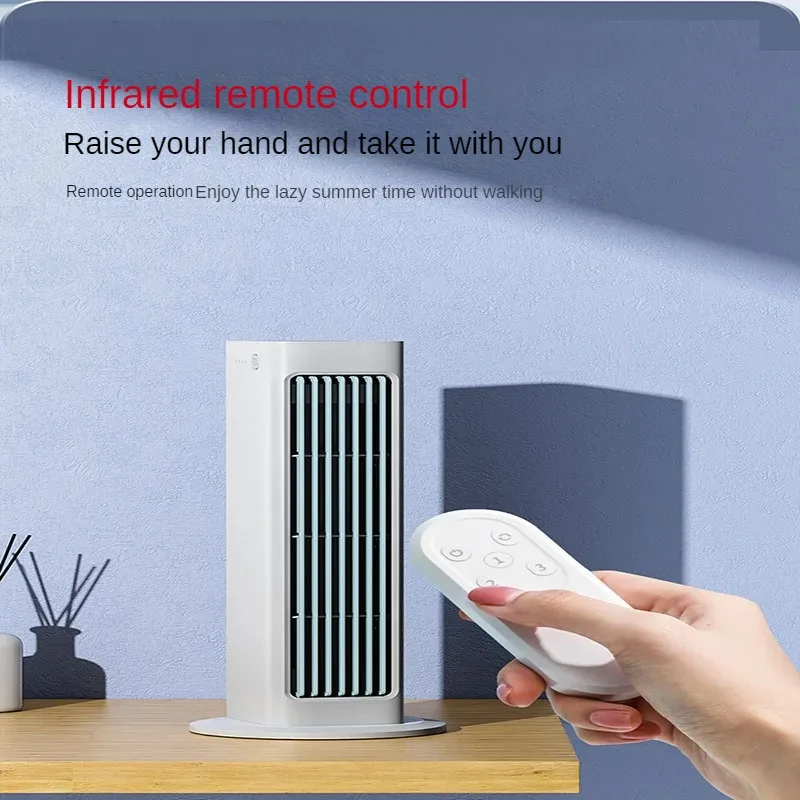 

2024 remote control Wall-mounted Leafless Fan Portable USB Charging Office Air Conditioning Fan Desktop Large Wind Cooling Tower