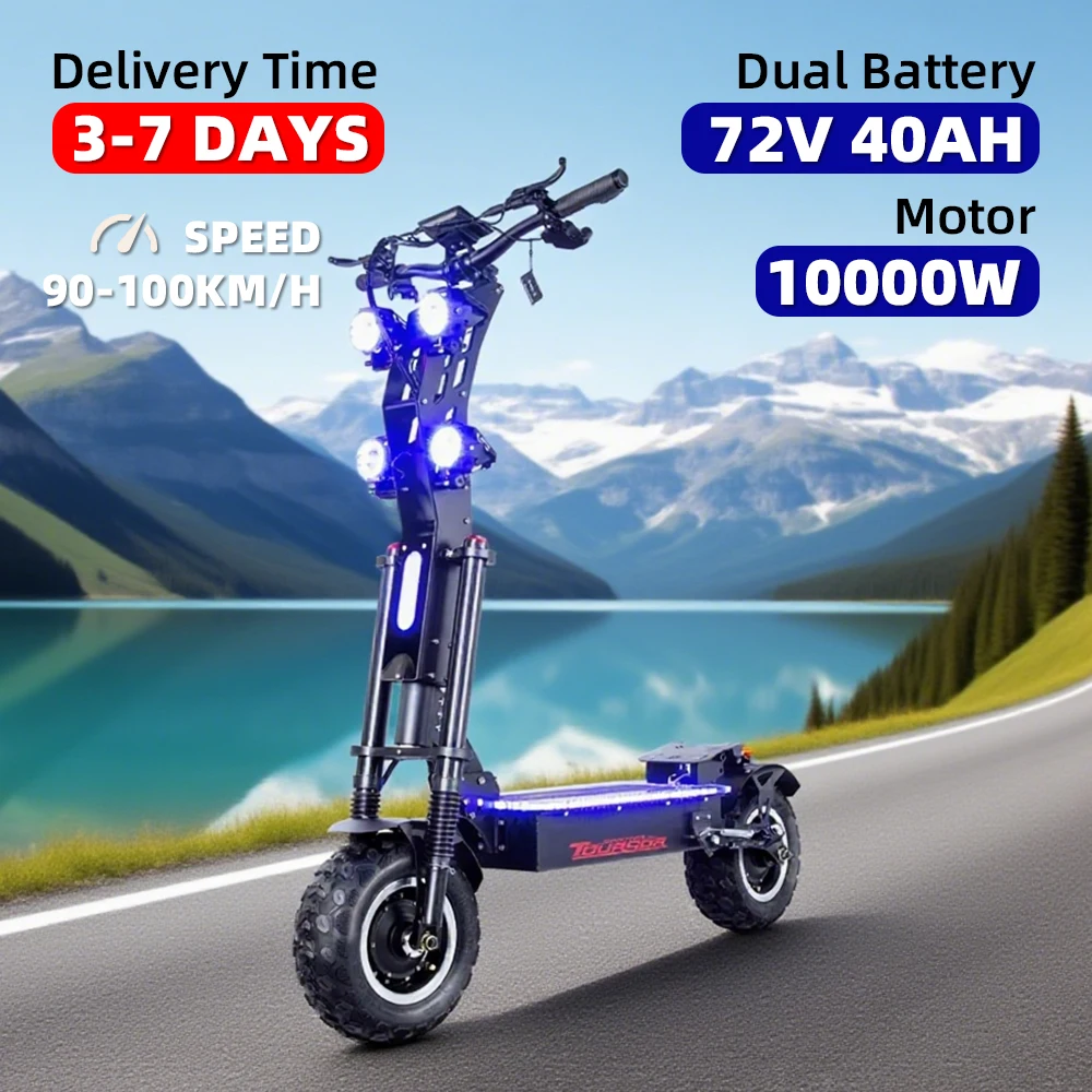 

Цельный дропшиппинг 13-дюймовый электрический самокат 10000W72V40AH электрический самокат с литиевой батареей в наличии в США