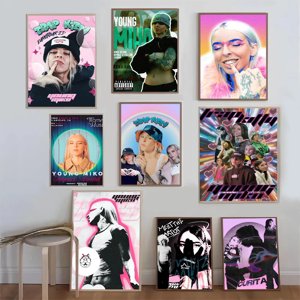 Póster de Singer Young Miko, impresiones y carteles de buena calidad, póster de calidad HD, arte de pared, pintura, estudio, decoración del hogar