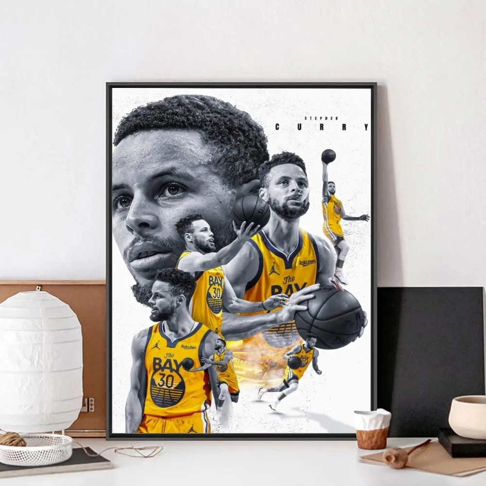 S-Stephen Curry Poster No Framed Poster Kraft Club Bar Paper Vintage Poster Wall Art Painting Bedroom Study Stickers