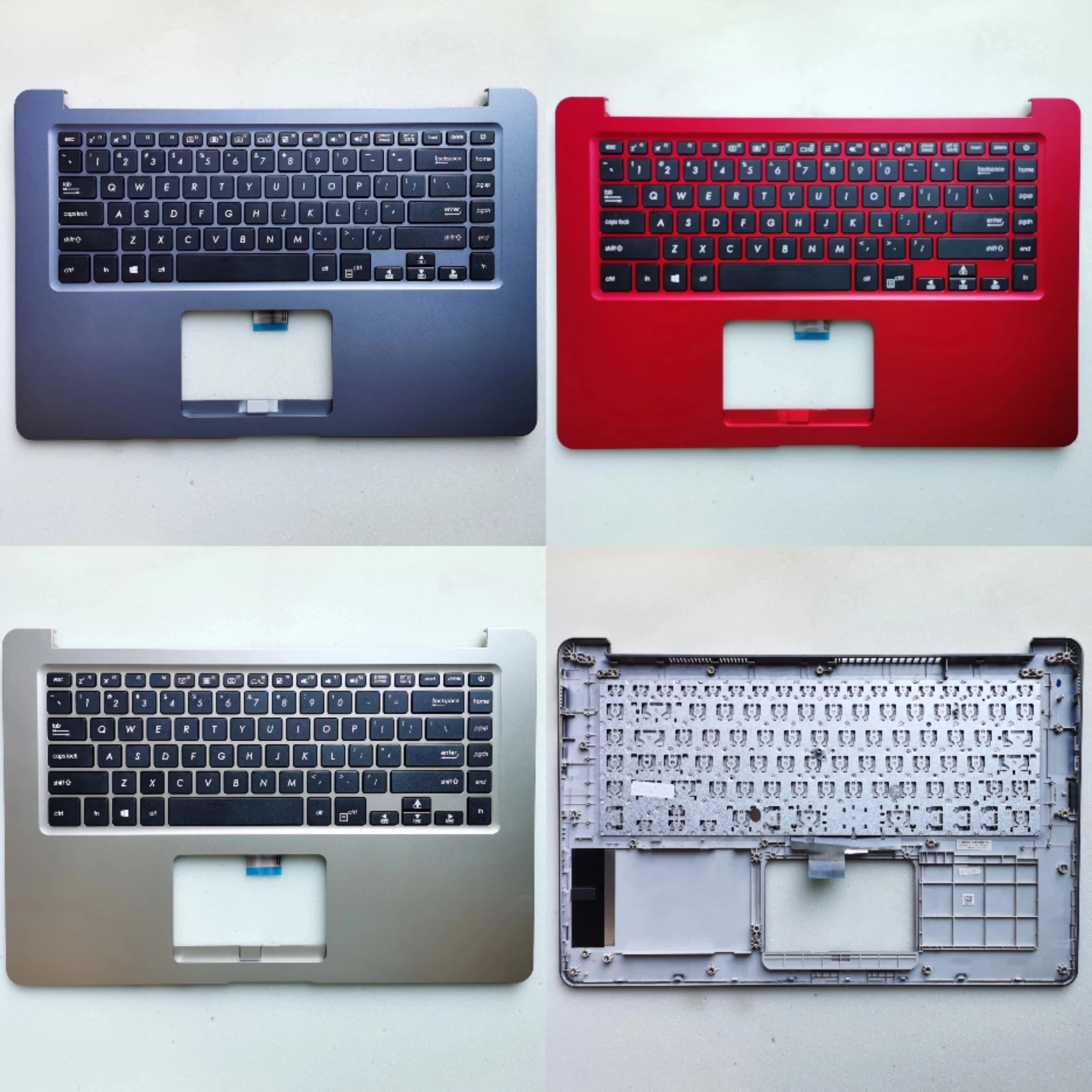 新しいラップトップ Asus S15 S510UA S5100U S510UA X510UA A510U 上部ケースベースカバーパームレストキーボード/ボトムケース