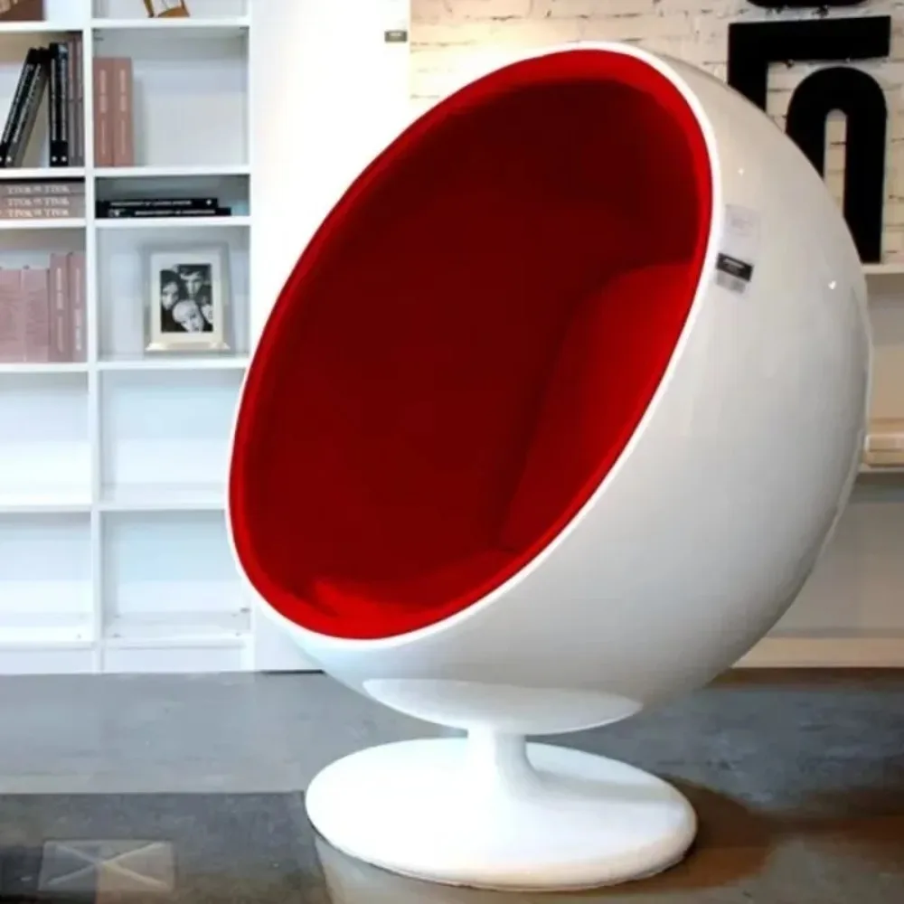 Großer Kugel-Sessel „Space Bubble Egg“ für das Wohnzimmer – Einzelner Musik-Sofa-Sessel, kreatives Designer-Möbelstück, Freizeit- und Relaxsessel