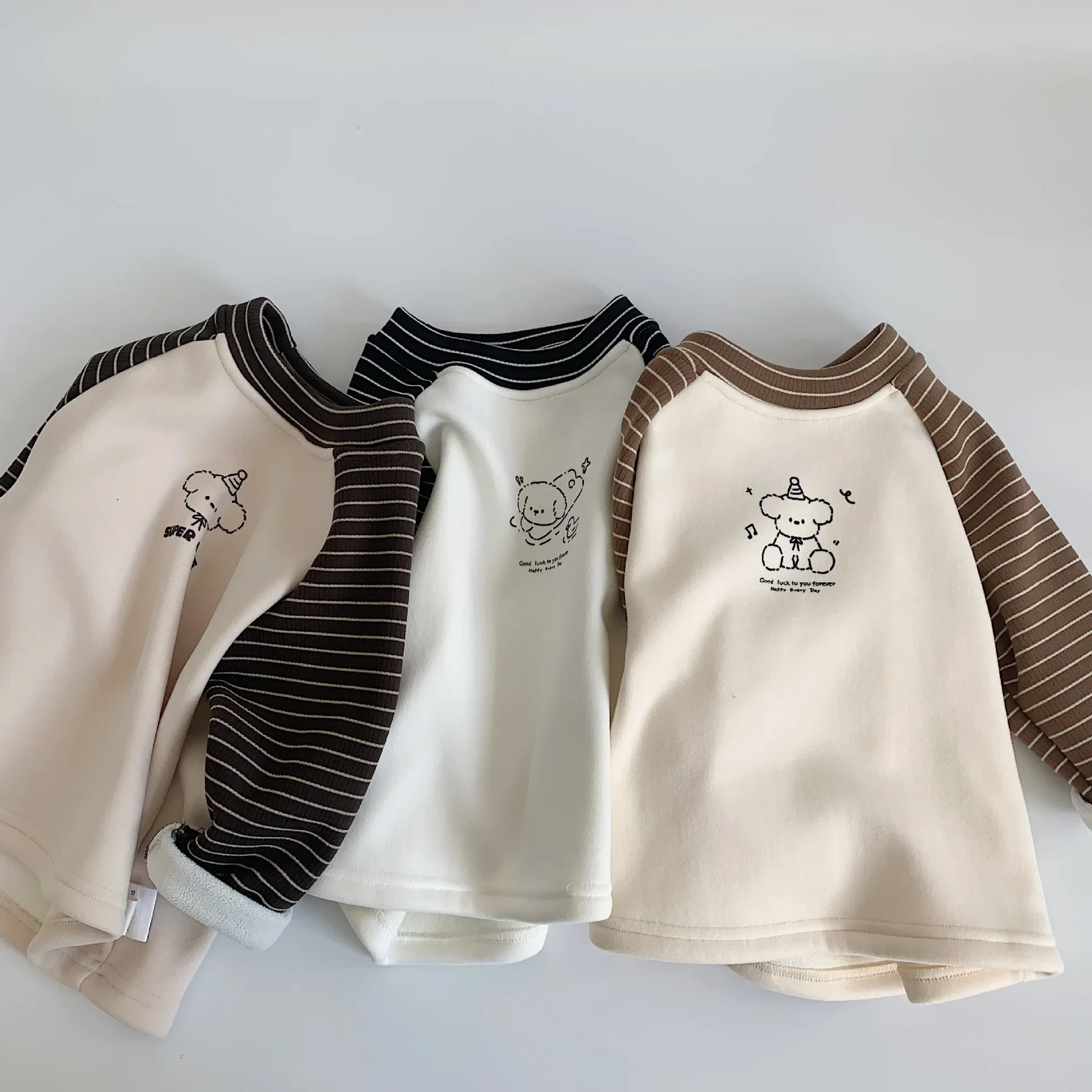

Baby Girls Boys Long-sleeve T-Shirt Kids Cartoon Top Tees Toddler Bottoming 2024 Autumn Winter Children's Fashion Clothing